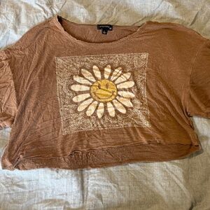 Boho Smiley Flower Tee